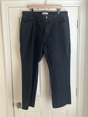 Abercrombie & Fitch Washed Black High-Rise Jeans